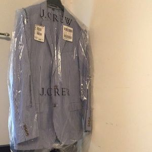 J Crew Blue Stripe Blazer